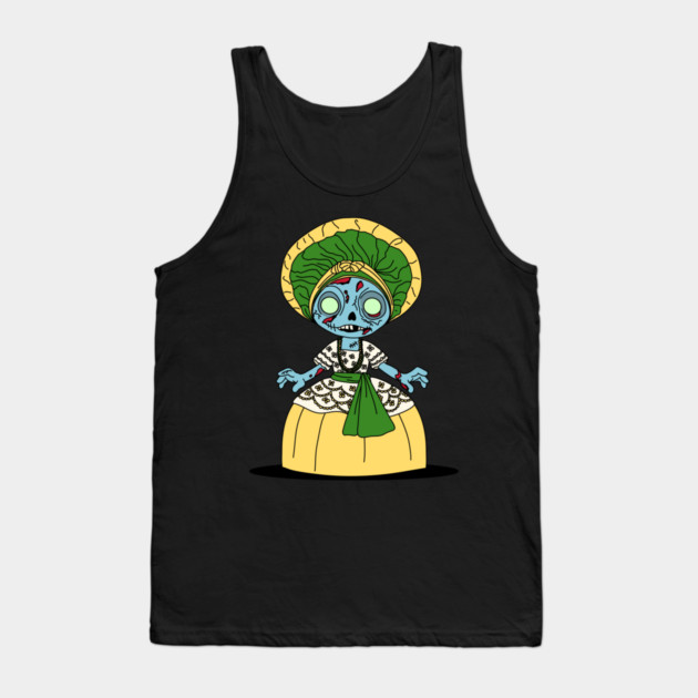 Cute Brazilian Zombie Girl Tank Top by H. R. Sinclair