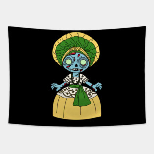 Cute Brazilian Zombie Girl Tapestry