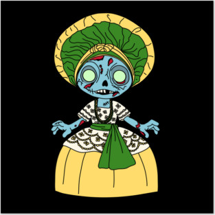 Cute Brazilian Zombie Girl Posters and Art