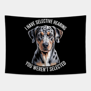 Catahoula Owner Funny Catahoula Leopard Dog Lover Tapestry