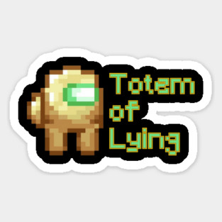 Minecraft - Totem of Lying Sticker