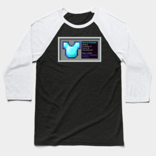 Minecraft Diamond Chestplate Baseball T-Shirt