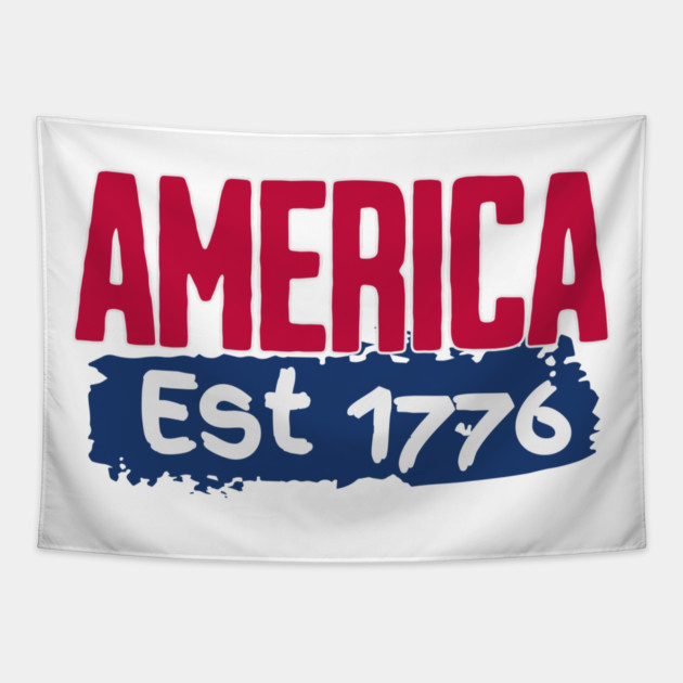 America Est 1776 Tapestry by Pixel Threads 