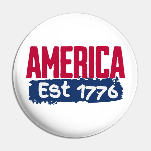 America Est 1776 Pin by Pixel Threads 