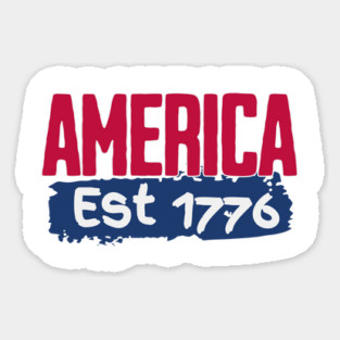 America Est 1776 Sticker