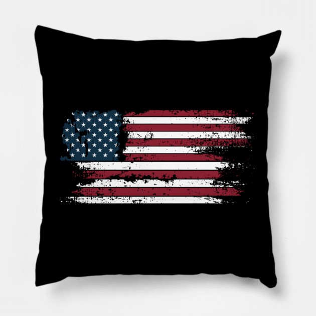 Us Flag Pillow by Pixel Threads 
