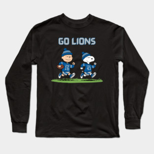 Go Lions - Snoopy and Charlie Brown M303 Long Sleeve T-Shirt