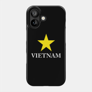 Vietnam Heritage - Proud Vietnamese Star - Minimalist Back Print Map Phone Case