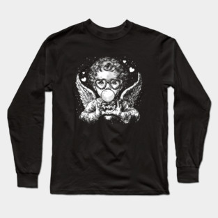 Cupid Valentine Blowing Bubble Long Sleeve T-Shirt