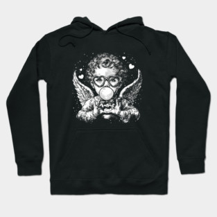 Cupid Valentine Blowing Bubble Hoodie