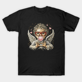 Cupid Blowing Bubble Valentine T-Shirt