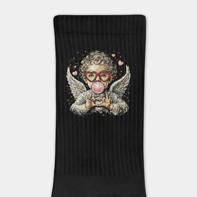 Cupid Blowing Bubble Valentine by JessArty