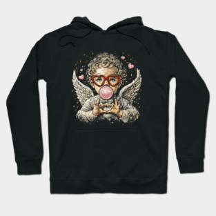 Cupid Blowing Bubble Valentine Hoodie