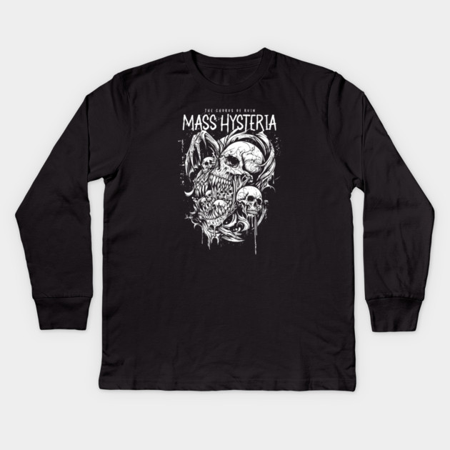 MASS HYSTERIA Kids Long Sleeve T-Shirt by artslaves
