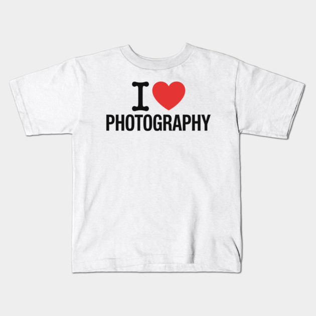 I love Photography Kids T-Shirt by CreativeSage