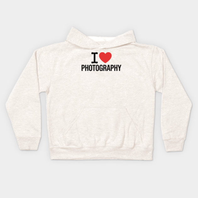 I love Photography Kids Hoodie by CreativeSage