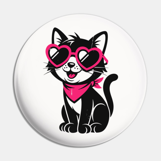 Cheeky Black Cat Pin by CreativeSage