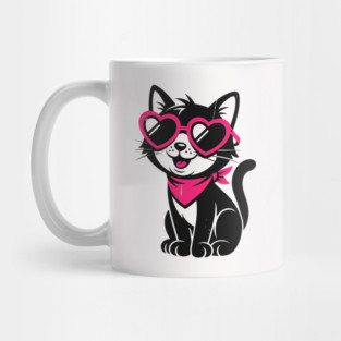 Cheeky Black Cat Mug