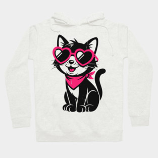 Cheeky Black Cat Hoodie