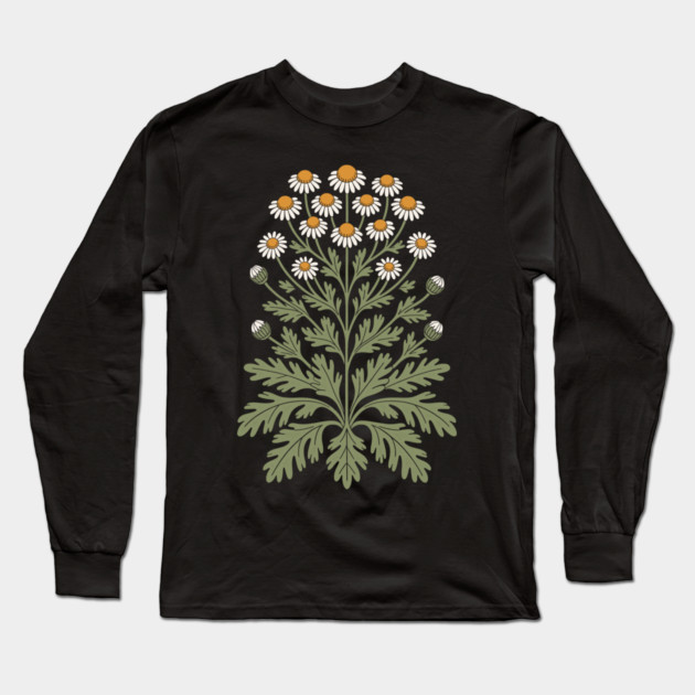 Chamomile Long Sleeve T-Shirt by CreativeSage