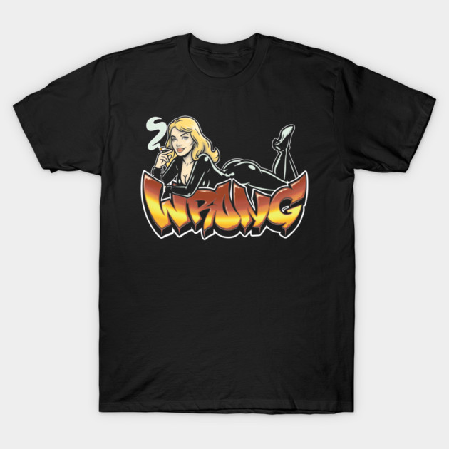 Pinup Blonde T-Shirt by Wrongteeshirt