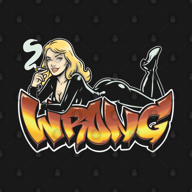 Pinup Blonde by Wrongteeshirt