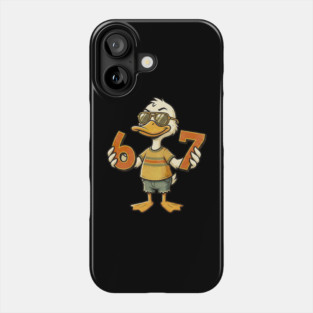 67 Meme Cute Duck 6 7 Funny Six Seven Phone Case