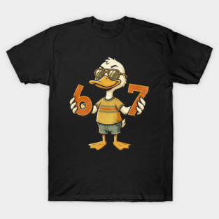 67 Meme Cute Duck 6 7 Funny Six Seven T-Shirt