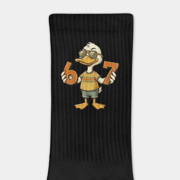 67 Meme Cute Duck 6 7 Funny Six Seven by yangho