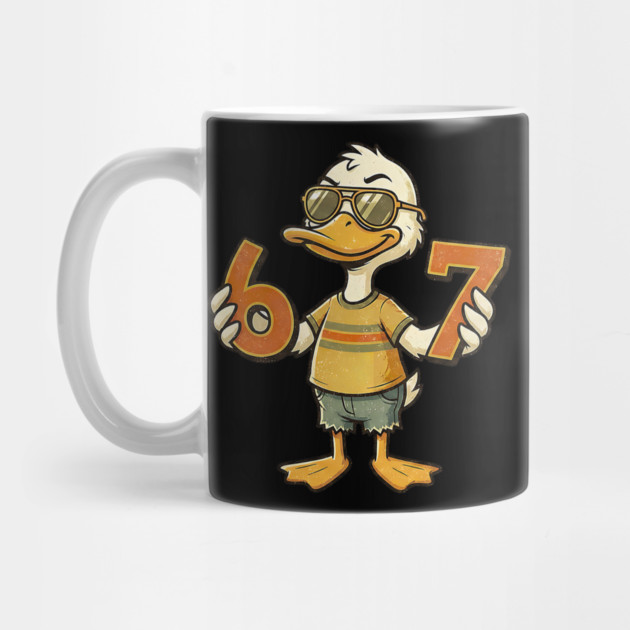 67 Meme Cute Duck 6 7 Funny Six Seven by yangho