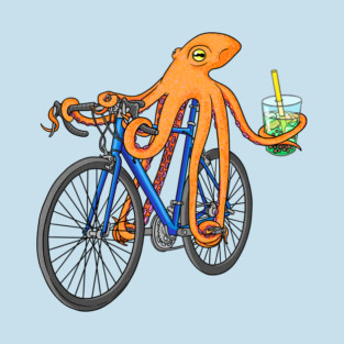 Octopus on a Bicycle T-Shirt