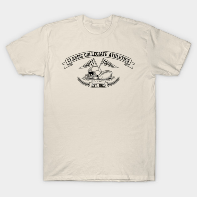 Classic Collegiate Athletics Varsity Football Est. 1923 T-Shirt by ArtistTee ⭐⭐⭐⭐⭐
