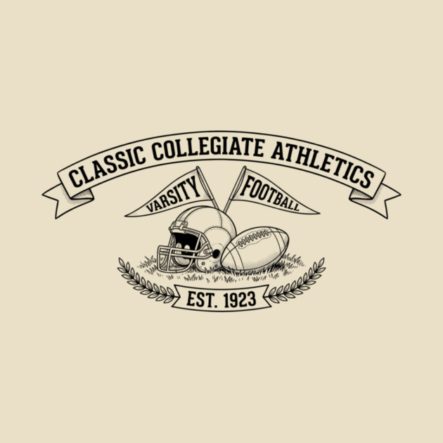 Classic Collegiate Athletics Varsity Football Est. 1923 by ArtistTee ⭐⭐⭐⭐⭐