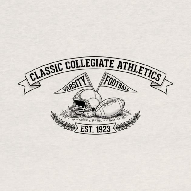 Classic Collegiate Athletics Varsity Football Est. 1923 by ArtistTee ⭐⭐⭐⭐⭐
