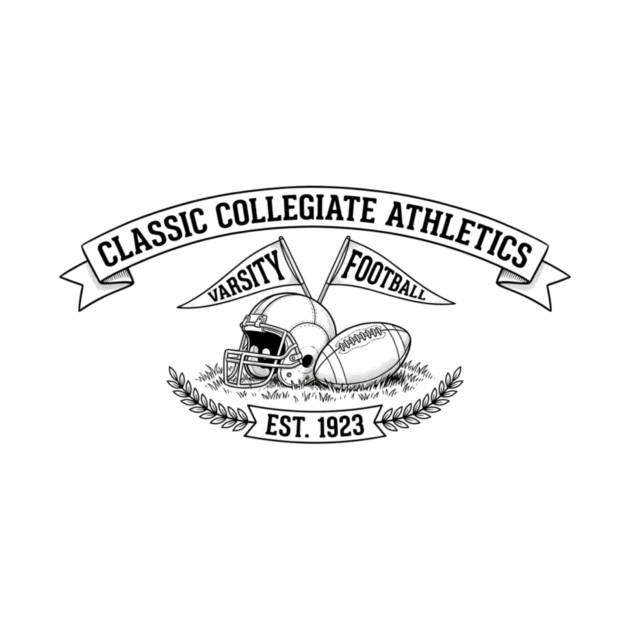 Classic Collegiate Athletics Varsity Football Est. 1923 by ArtistTee ⭐⭐⭐⭐⭐