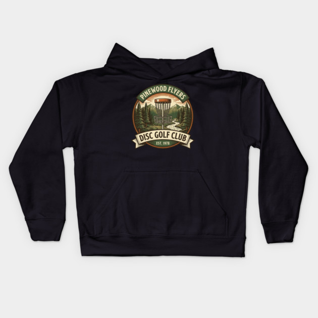 Pinewood Flyers Disc Golf Club Est. 1978 Kids Hoodie by ArtistTee ⭐⭐⭐⭐⭐