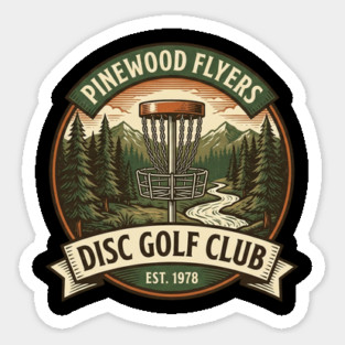 Pinewood Flyers Disc Golf Club Est. 1978 Magnet