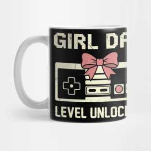 Girl Dad Level Unlocked Father's Day Dad Gift Mug