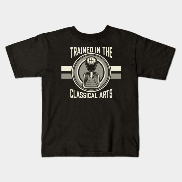 Trained In The Classical Arts Car Enthusiast Kids T-Shirt by ArtistTee ⭐⭐⭐⭐⭐