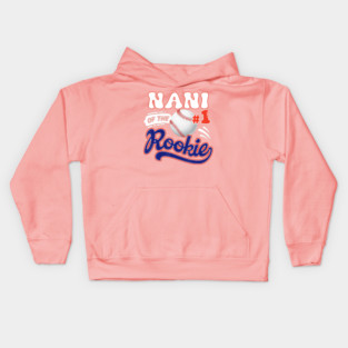 Nani Rookie Of Year 1st Baseball Theme Kids Hoodie