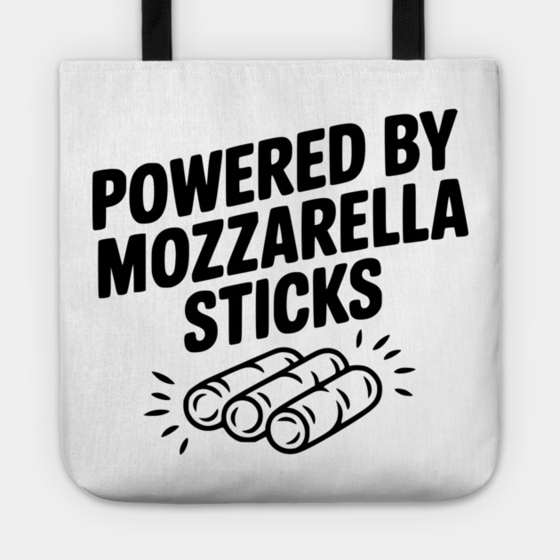 Powered by Mozzarella Sticks Tote by Frank Ring