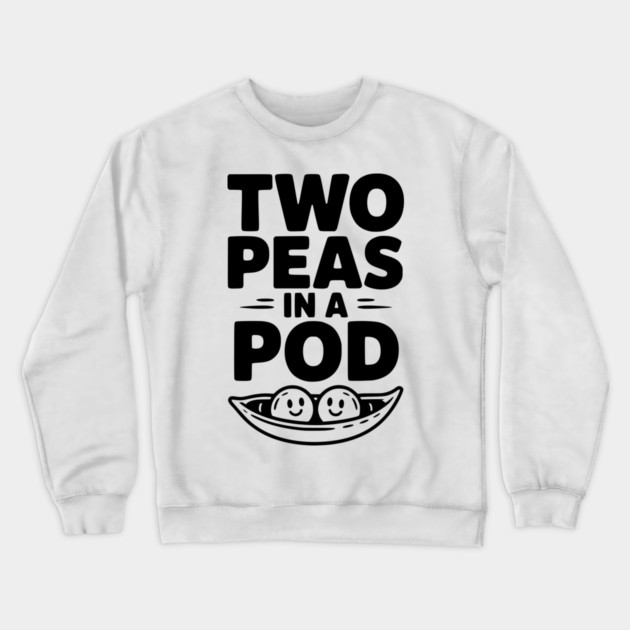Two Peas in a Pod Crewneck Sweatshirt by Frank Ring