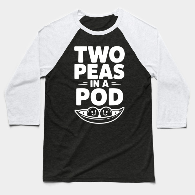 Two Peas in a Pod Baseball T-Shirt by Frank Ring