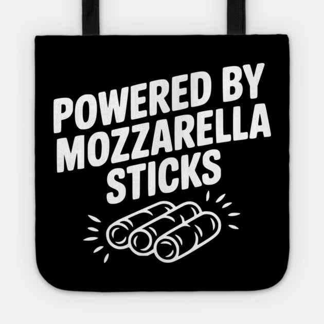 Powered by Mozzarella Sticks Tote by Frank Ring