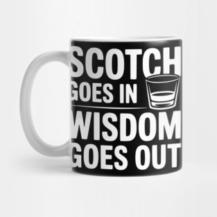 Scotch Goes In Wisdom Goes Out Mug
