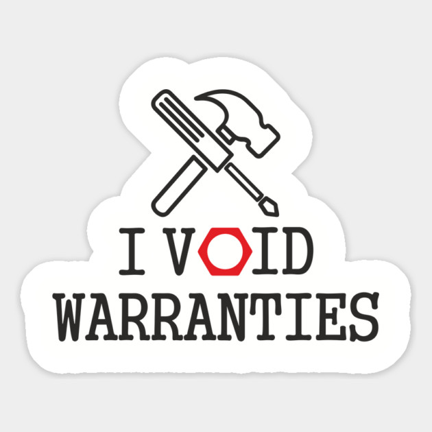 I Void Warranties Handyman Fixer Repair Humor Magnet by Anticorporati