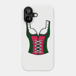 Oktoberfest Corset Top German Dirndl Costume Party Phone Case