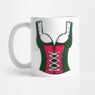 Oktoberfest Corset Top German Dirndl Costume Party Mug