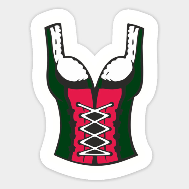 Oktoberfest Corset Top German Dirndl Costume Party Magnet by Anticorporati
