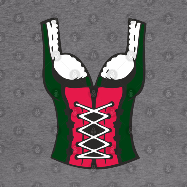 Oktoberfest Corset Top German Dirndl Costume Party by Anticorporati